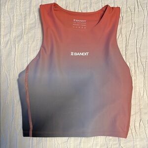 Bandit Running Women's Gradient Tank Top - Red and Black